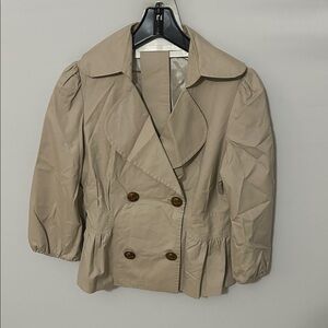 Piko 1988 Beige Double-Breasted Trench Coat